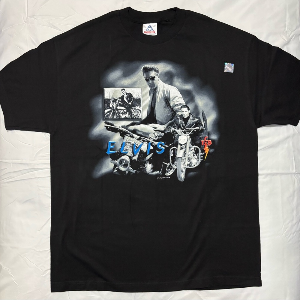 Elvis TCB Black Graphic T-Shirt XL